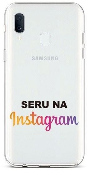 Kryt na mobil TopQ Samsung A20e silikon Instagram 42935