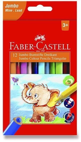 Pastelky FABER-CASTELL Extra JUMBO 12 barev