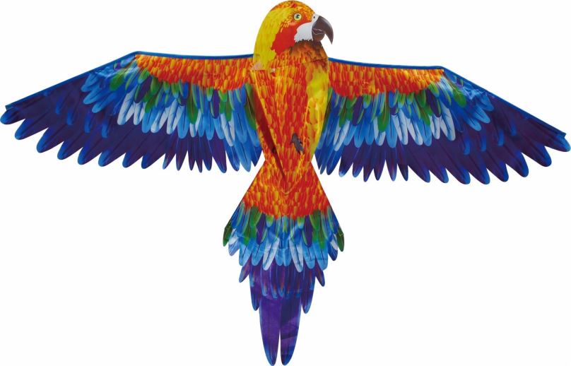 Létající drak Drak - červený papoušek