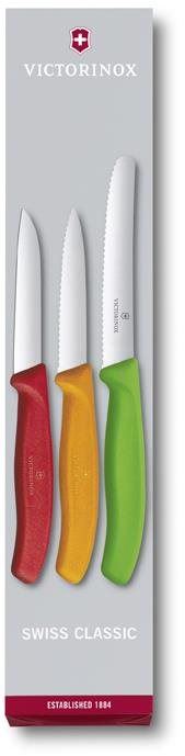 Sada nožů Victorinox sada nožů na zeleninu 3ks Swiss Classic plast barevný