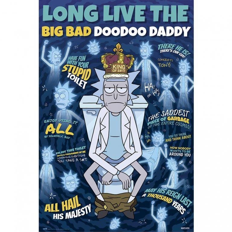 Plakát Rick & Morty - Doodoo Daddy  - plakát