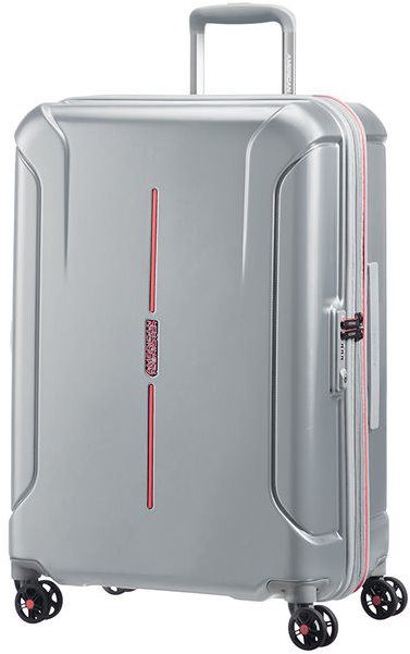 Cestovní kufr American Tourister Technum Spinner 66 EXP Aluminium