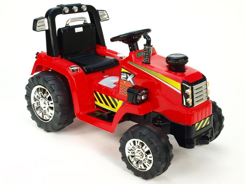 Elektrický traktor pro děti EXCAVATOR, červený