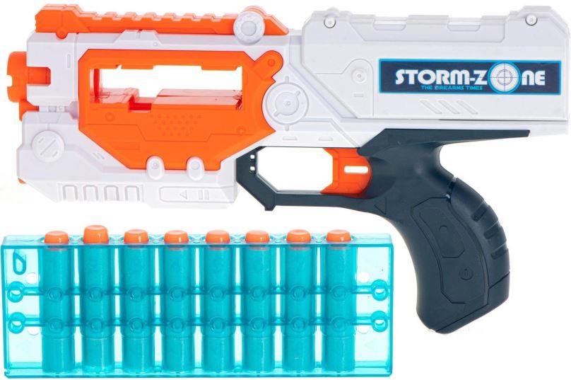 Dětská pistole KIK Puška Storm Zone s ochrannými brýlemi + 18 nábojů