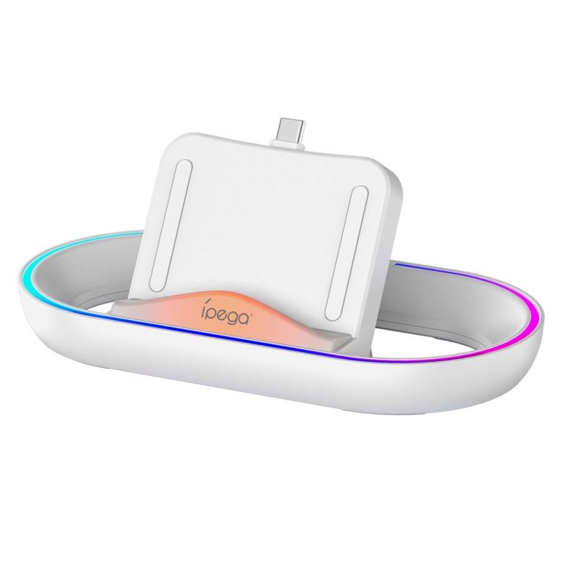 Dobíjecí stanice iPega P5P02 Charger Dock s RGB pro Playstation Portal Remote Player White