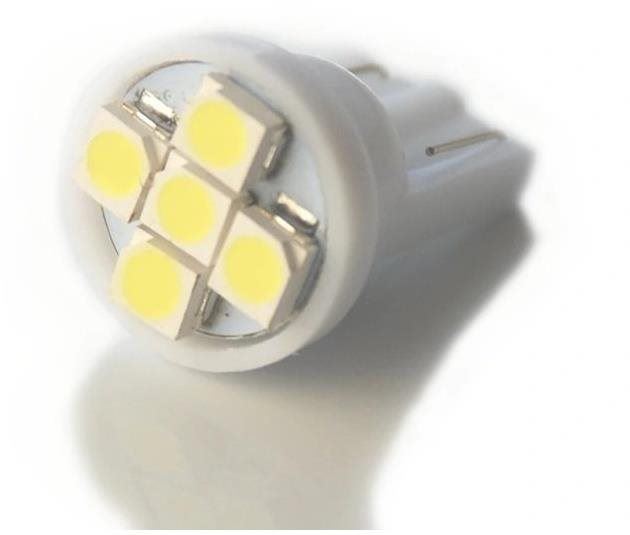 LED autožárovka Rabel 24V T10 W5W 5 smd 3528 5T bílá