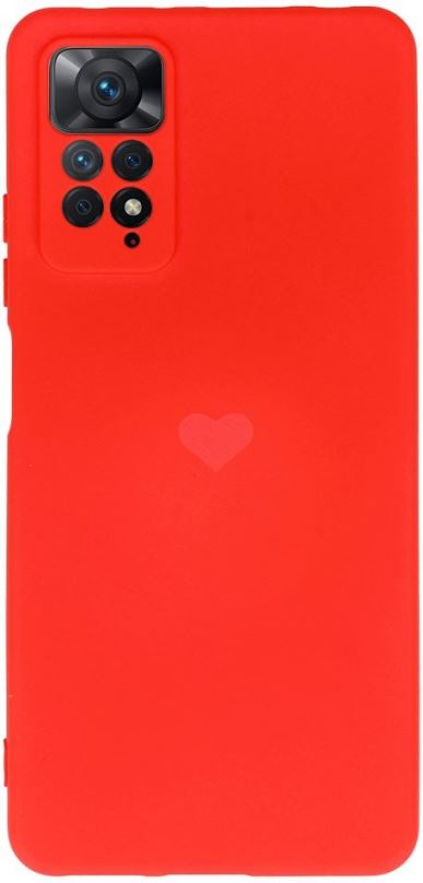 Kryt na mobil Vennus Valentýnské pouzdro Heart pro Xiaomi Redmi Note 11 Pro/ Redmi Note 11 Pro 5G - červené