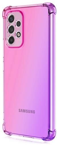 Kryt na mobil TopQ Kryt Samsung A23 5G Shock duhový růžovo-fialový 87129