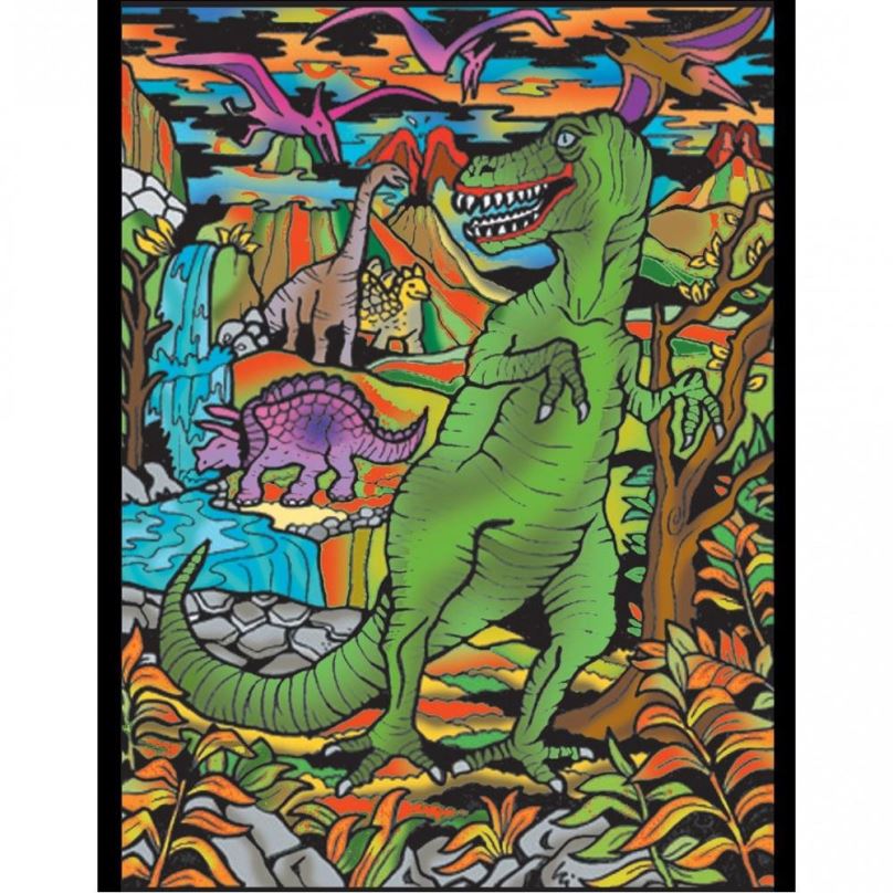Omalovánky Colorvelvet Sametový obrázek T-Rex