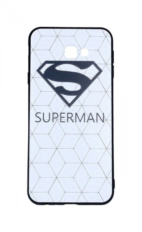 Pouzdro na mobil TopQ Samsung J4+ 3D silikon bílý Superman 33753