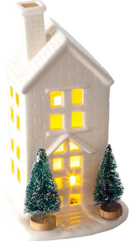 Vánoční dekorace RETLUX RXL 393 Porcelán domek LED 19,2cm