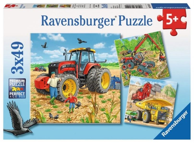 Puzzle Ravensburger 80120 Zemědělské stroje