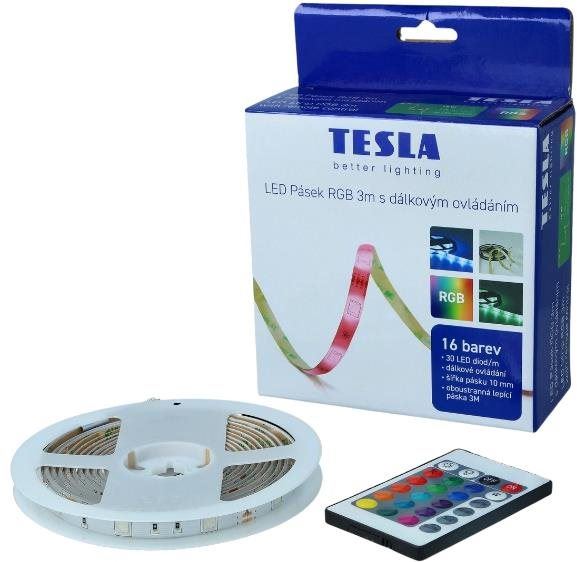 LED pásek Tesla LED pásek, 30LED/ m, délka 3 m + 1,5 m, 10 mm, RGB, SMD5050, IP20