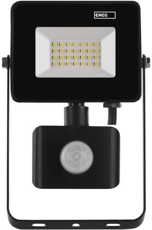 LED reflektor EMOS LED reflektor SIMPO s pohybovým čidlem, 20,5 W, černý, neutrální bílá