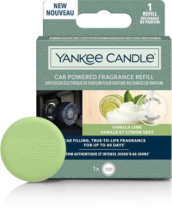 Vůně do auta YANKEE CANDLE Vanilla Lime Car Powered náhradní náplň 20 g