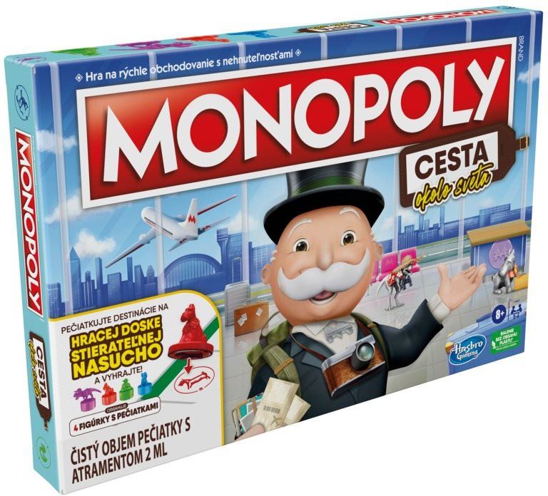 Desková hra Monopoly Cesta kolem světa SK verze
