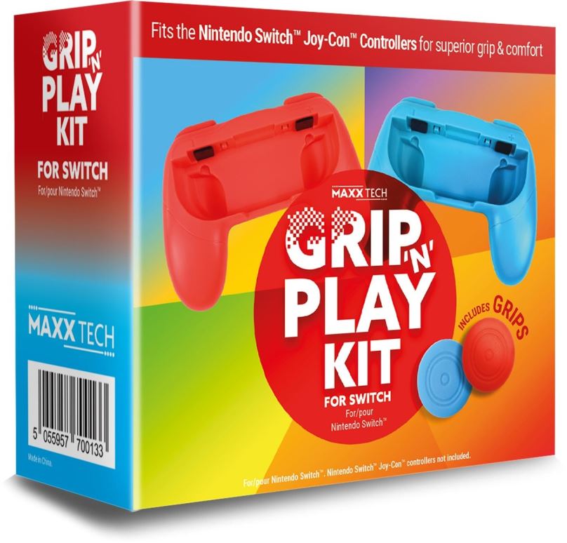 Příslušenství k ovladači Grip 'n' Play Controller Kit - sada příslušenství pro Nintendo Switch