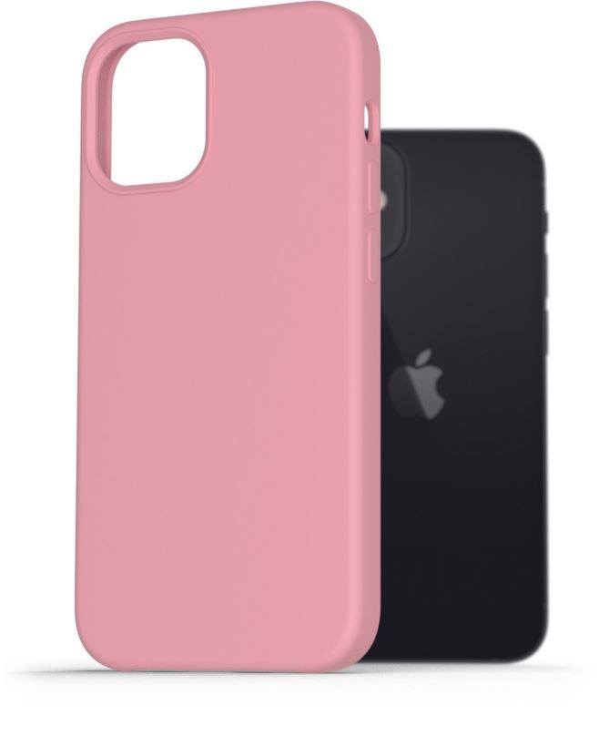 Kryt na mobil AlzaGuard Premium Liquid Silicone Case pro iPhone 12 mini růžové