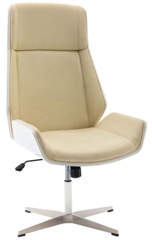Kancelářská židle BHM GERMANY Breda, bílá / krémová
