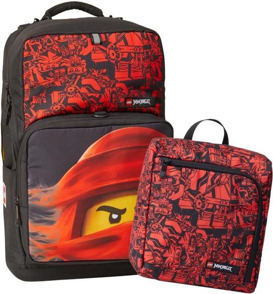 Školní batoh LEGO Ninjago Red Optimo Plus - školní batoh
