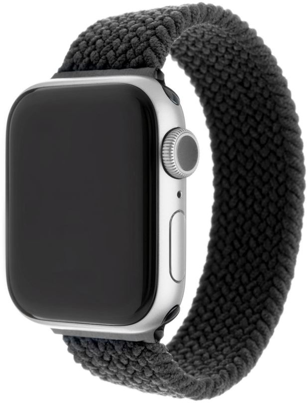 Řemínek FIXED Elastic Nylon Strap pro Apple Watch 38/40/41mm velikost XL černý