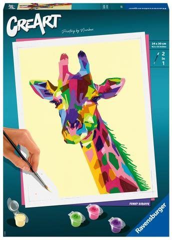 Malování podle čísel Ravensburger Kreativní a výtvarné hračky 202027 CreArt Vtipná žirafa