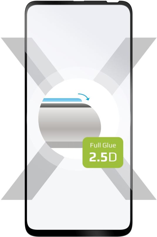 Ochranné sklo FIXED FullGlue-Cover pro Motorola One Fusion+ černé
