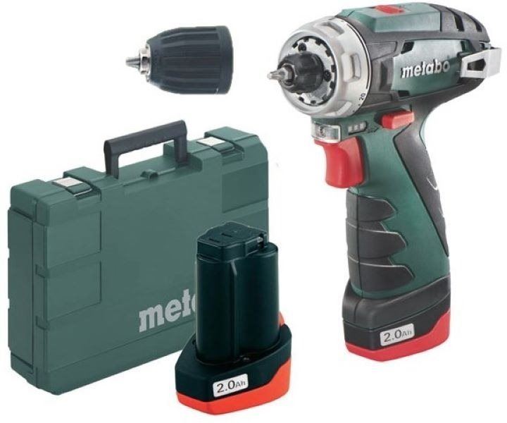 Aku vrtačka Metabo PowerMaxx BS Basic 12V, 2x2Ah 600984500