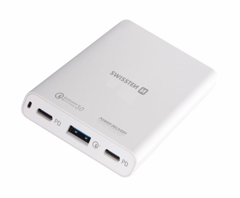 Nabíječka Swissten nabíječka pro notebook 60W USB 2xUSB-C