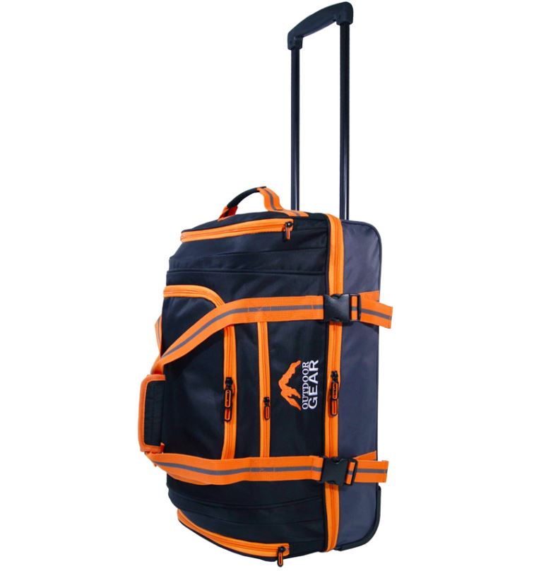 Cestovní taška na kolečkách GEAR T-805/22" - černá/oranžová