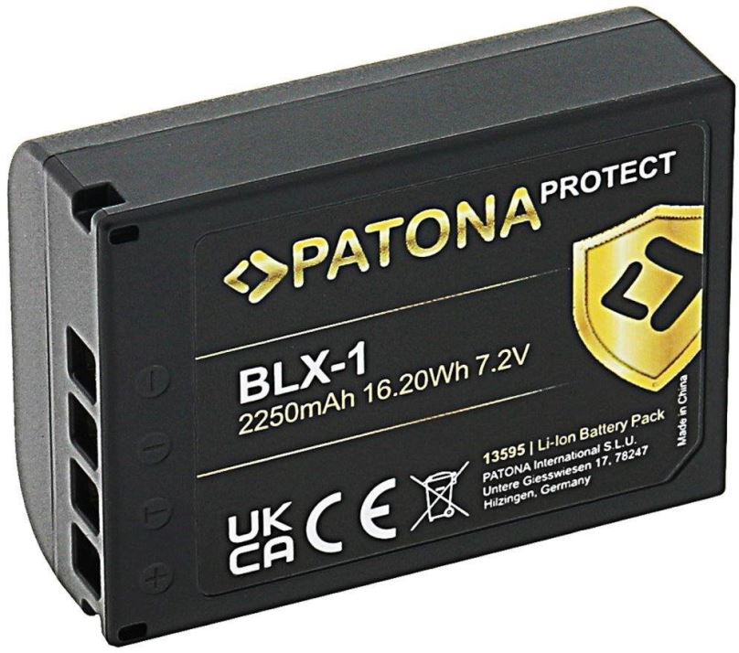 Baterie pro fotoaparát PATONA baterie pro Olympus BLX-1 2250mAh Li-Ion Protect OM-1