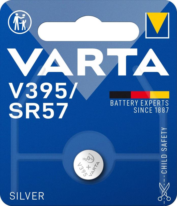 Knoflíková baterie VARTA speciální baterie s oxidem stříbra V395/SR57 1ks