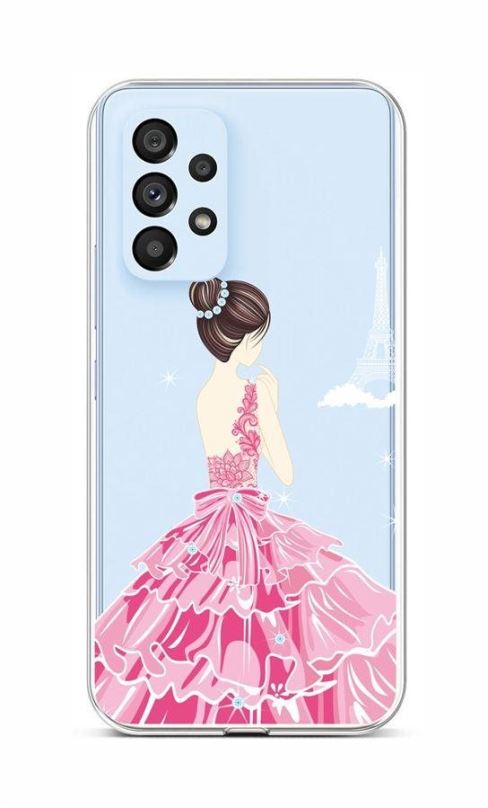 Kryt na mobil TopQ Kryt Samsung A53 5G silikon Pink Princess 72348