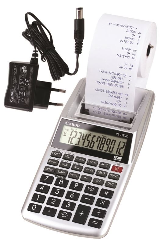 Kalkulačka CANON P1-DTSC II + adaptér AD-11