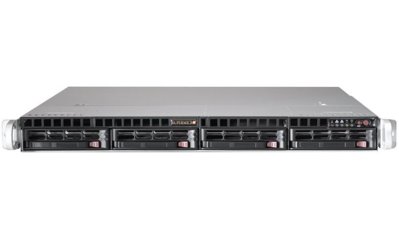 SUPERMICRO 1U server 1x LGA2011-3, iC612, 8x DDR4 ECC R, 4x SATA3 HS (3,5"),2x1GbE, 2x400W, IPMI
