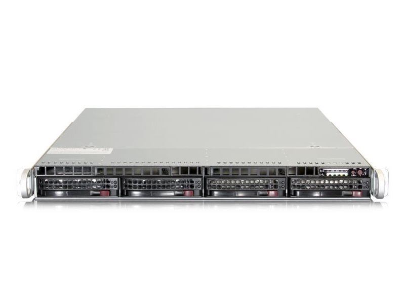 SUPERMICRO 1U server 2x LGA2011-3, iC612, 16x DDR4 ECC R, 4x SATA3 HS (3,5"),2x1GbE, 2x700W, IPMI, WIO