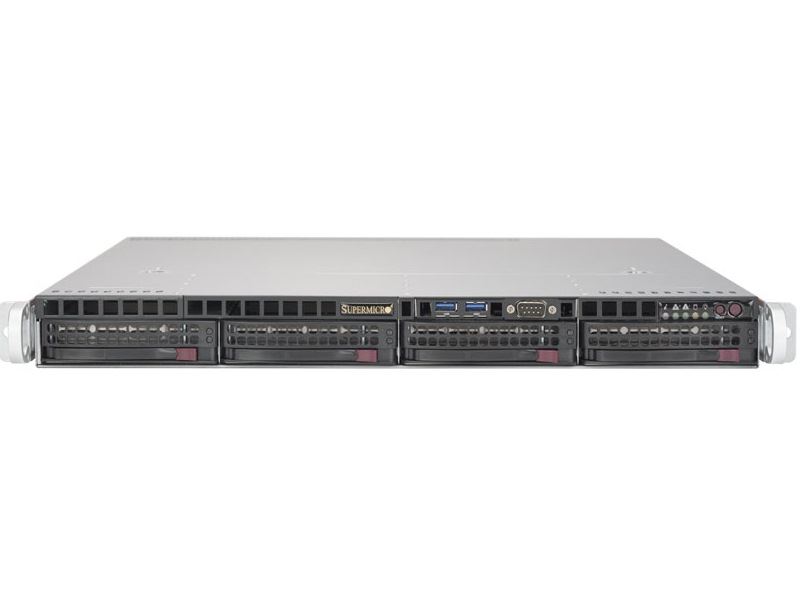 SUPERMICRO 1U server 1x LGA1151, iC236, 4x DDR4 ECC, 4x SATA3 HS (3,5"), 350W, IPMI