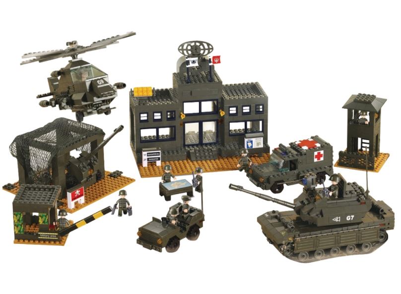 SLUBAN stavebnice Velitelství, 1086 dílků (kompatibilní s LEGO)