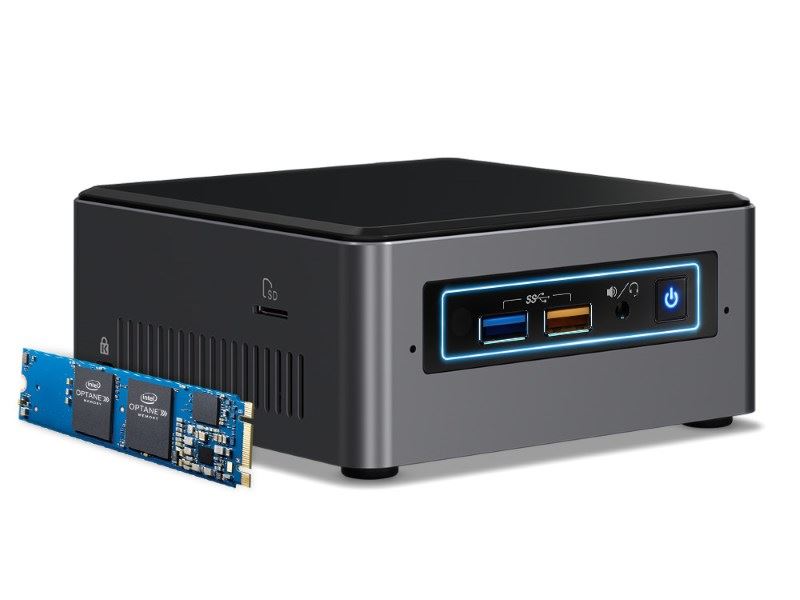 HAL3000 NUC Kit Optane i3 / Intel Core i3-7100U/ 4GB/ 16GB Optane + 1TB/ WiFi/ CR/ bez OS