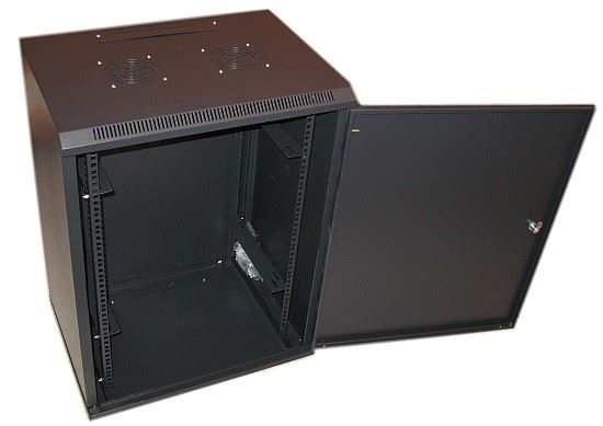 XtendLan 15U/600x450, na zeď, jednodílný, plné dveře, úprava proti vykradení