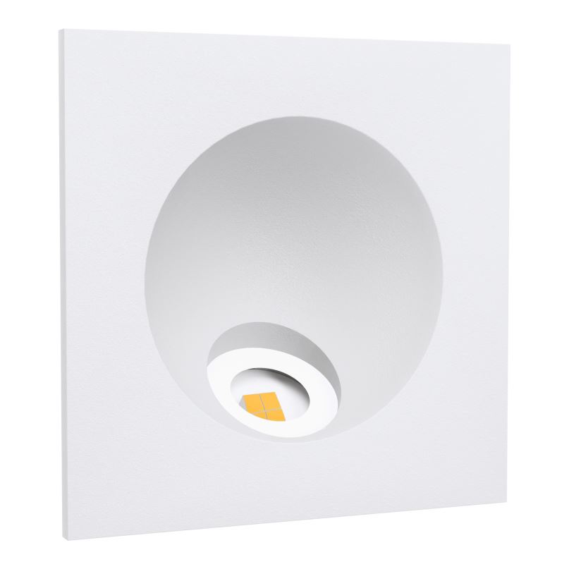 Schodišťové LED svítidlo SCHRACK Recessed LED Spotlight "Zarate", 2W, 3000K, bílá