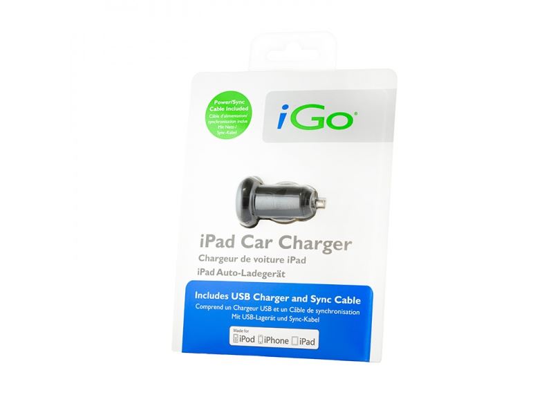 iGo Car Charger with MFi 30-pin Cable Black (PS00286)