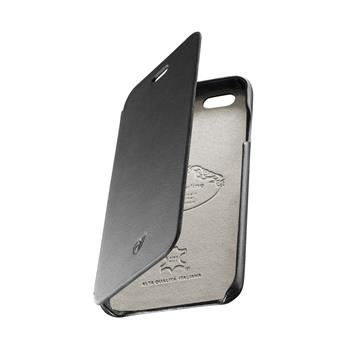 Luxusní pouzdro typu kniha CellularLine SUITE pro Apple iPhone 6/6S, pravá kůže, černé