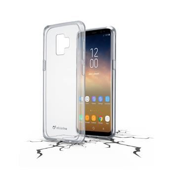 Zadní čirý kryt s ochranným rámečkem Cellularline CLEAR DUO pro Samsung Galaxy  S9 Plus