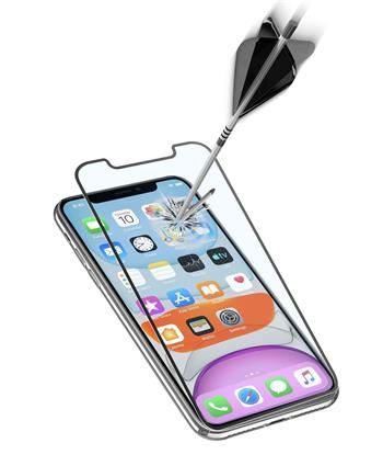 Ochranné tvrzené sklo pro celý displej Cellularline CAPSULE pro Apple iPhone XR/11, černé