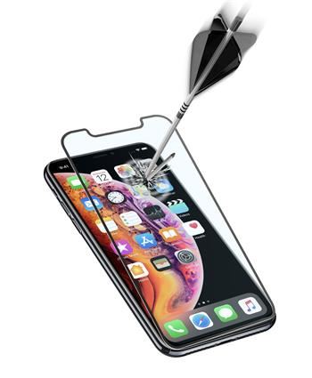 Ochranné tvrzené sklo pro celý displej Cellularline CAPSULE pro Apple iPhone XS Max/11 Pro Max, černé