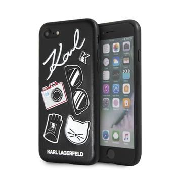 Zadní kryt na mobilní telefon Karl Lagerfeld Pins Hard Case pro apple iPhone 7/8, Black
