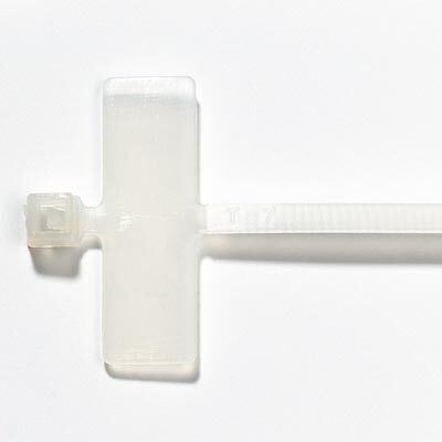 Solarix Stahovací pásek s popisovatelným štítkem, 2,4 x 103 mm, bílý, SXSPS-103-WH