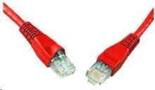SOLARIX patch kabel CAT5E UTP PVC 1m červený snag-proof