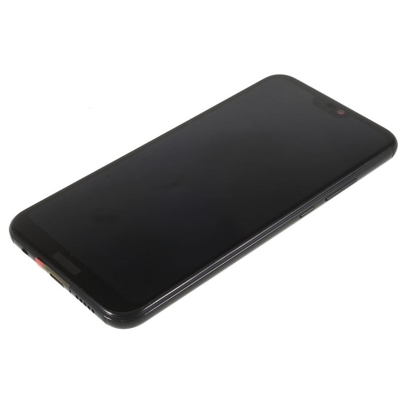 Huawei P20 Lite LCD displej dotykové sklo komplet přední panel včetně rámečku černý